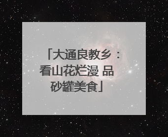 大通良教乡：看山花烂漫 品砂罐美食