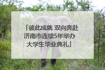 彼此成就 双向奔赴 济南市连续5年举办大学生毕业典礼