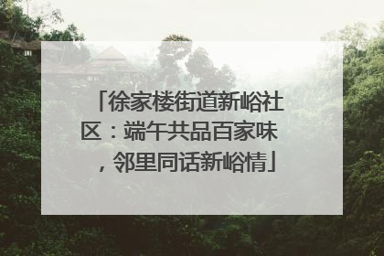 徐家楼街道新峪社区：端午共品百家味，邻里同话新峪情