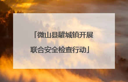 微山县驩城镇开展联合安全检查行动