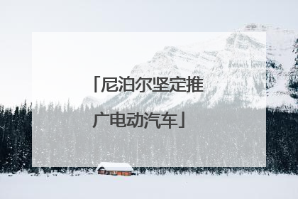 尼泊尔坚定推广电动汽车