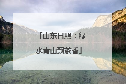 山东日照：绿水青山飘茶香