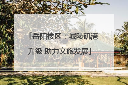岳阳楼区：城陵矶港升级 助力文旅发展