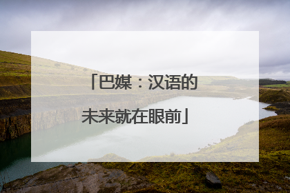 巴媒：汉语的未来就在眼前