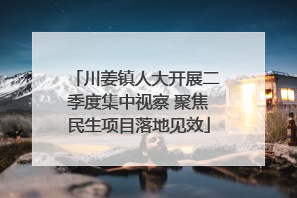 川姜镇人大开展二季度集中视察 聚焦民生项目落地见效
