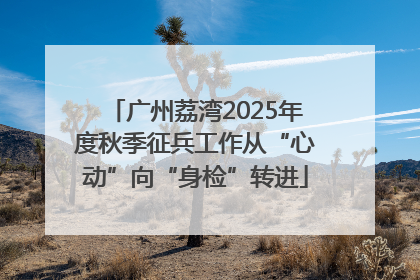 广州荔湾2025年度秋季征兵工作从“心动”向“身检”转进