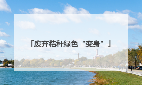 废弃秸秆绿色“变身”