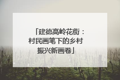 建德高岭花街：村民画笔下的乡村振兴新画卷