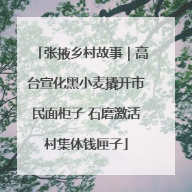 张掖乡村故事｜高台宣化黑小麦撬开市民面柜子 石磨激活村集体钱匣子