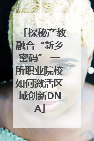 探秘产教融合“新乡密码” 一所职业院校如何激活区域创新DNA