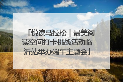 悦读马拉松｜最美阅读空间打卡挑战活动临沂站举办端午主题会