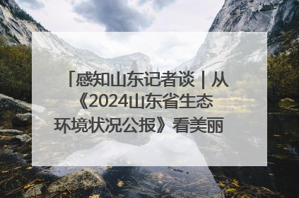 感知山东记者谈｜从《2024山东省生态环境状况公报》看美丽山东建设的“成绩单”与“任务书”