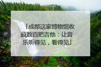 成都这家博物馆收藏数百把吉他：让音乐听得见，看得见