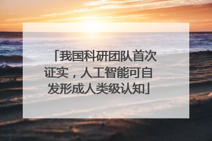 我国科研团队首次证实，人工智能可自发形成人类级认知
