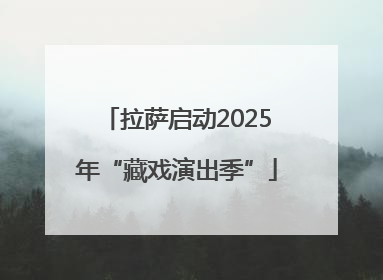 拉萨启动2025年“藏戏演出季”