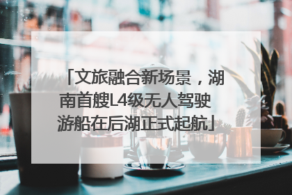 文旅融合新场景，湖南首艘L4级无人驾驶游船在后湖正式起航
