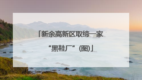 新余高新区取缔一家“黑鞋厂”(图)