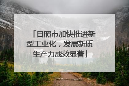 日照市加快推进新型工业化，发展新质生产力成效显著