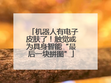 机器人有电子皮肤了！触觉或为具身智能“最后一块拼图”