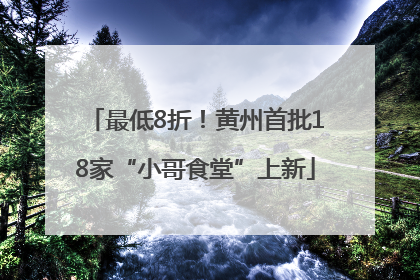 最低8折！黄州首批18家“小哥食堂”上新