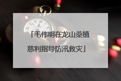 毛伟明在龙山桑植慈利指导防汛救灾