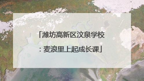 潍坊高新区汶泉学校：麦浪里上起成长课