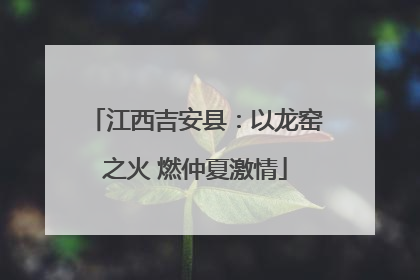 江西吉安县：以龙窑之火 燃仲夏激情