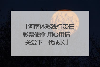 河南体彩践行责任彩票使命 用心用情关爱下一代成长