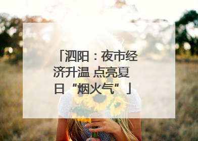 泗阳：夜市经济升温 点亮夏日“烟火气”