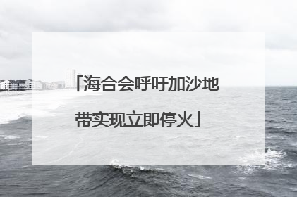 海合会呼吁加沙地带实现立即停火