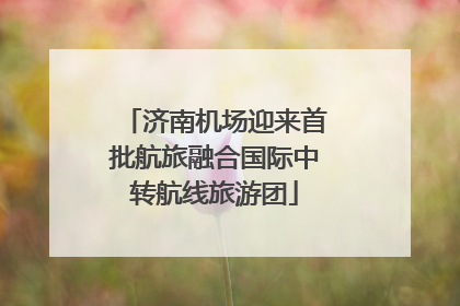 济南机场迎来首批航旅融合国际中转航线旅游团
