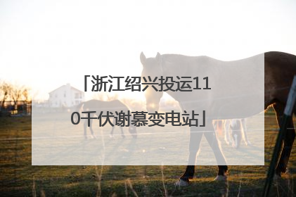 浙江绍兴投运110千伏谢慕变电站