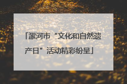 漯河市“文化和自然遗产日”活动精彩纷呈
