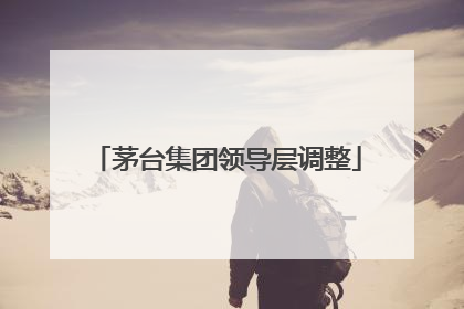 茅台集团领导层调整