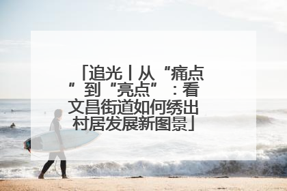 追光丨从“痛点”到“亮点”：看文昌街道如何绣出村居发展新图景