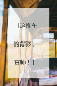 这推车的背影，真帅！