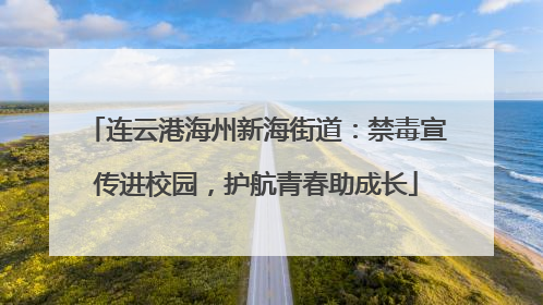 连云港海州新海街道：禁毒宣传进校园，护航青春助成长