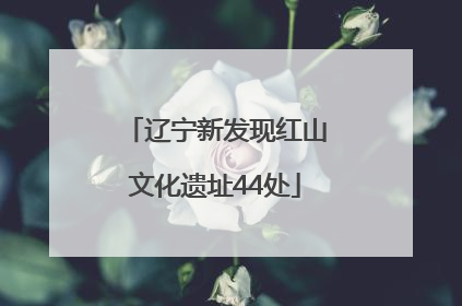 辽宁新发现红山文化遗址44处