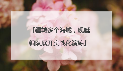 辗转多个海域，舰艇编队展开实战化演练