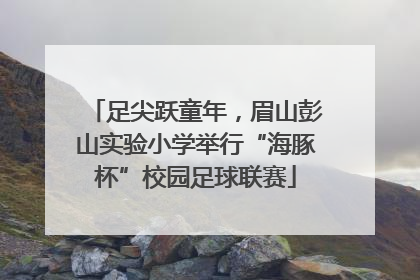 足尖跃童年，眉山彭山实验小学举行“海豚杯”校园足球联赛