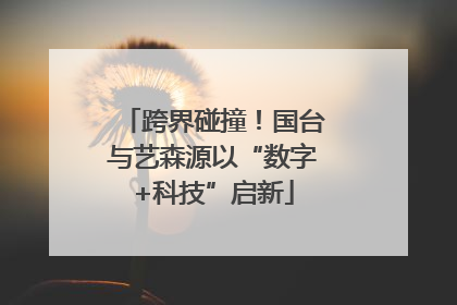 跨界碰撞！国台与艺森源以“数字+科技”启新