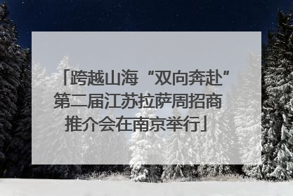 跨越山海“双向奔赴” 第二届江苏拉萨周招商推介会在南京举行