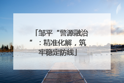 邹平“警源融治”：精准化解，筑牢稳定防线