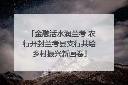 金融活水润兰考 农行开封兰考县支行共绘乡村振兴新画卷