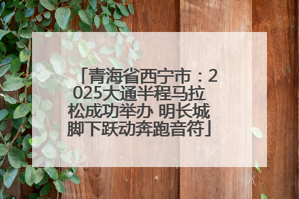 青海省西宁市：2025大通半程马拉松成功举办 明长城脚下跃动奔跑音符