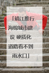 靖江推行海绵城市建设 硬质化道路看不到雨水口
