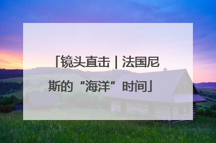 镜头直击｜法国尼斯的“海洋”时间