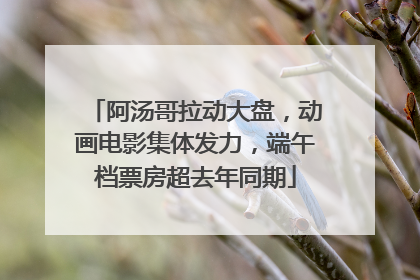 阿汤哥拉动大盘，动画电影集体发力，端午档票房超去年同期