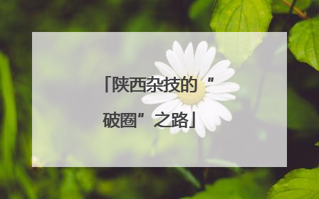陕西杂技的“破圈”之路