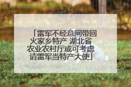 雷军不经意间带回火家乡特产 湖北省农业农村厅或可考虑请雷军当特产大使